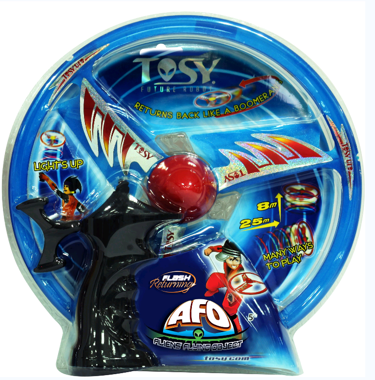 The Tosy UFO Flying Spinner - AFO LED Flash - Blue