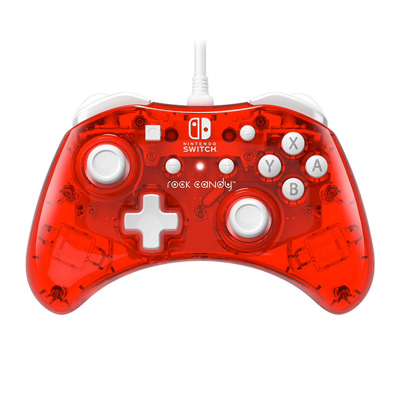 PDP Rock Candy Wired Mini Switch Controller (Stormin-Cherry)