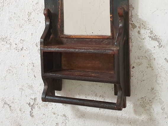 Rustic Wall Mirror Brown