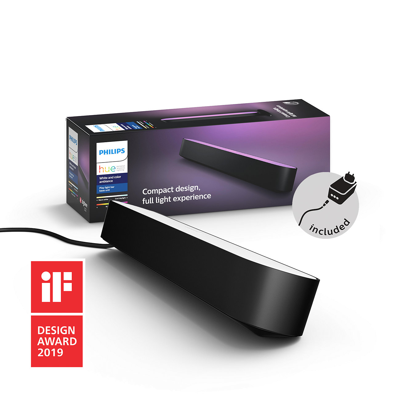 Philips Hue - Play light Bar Starter Pack Black - White & Color Ambiance