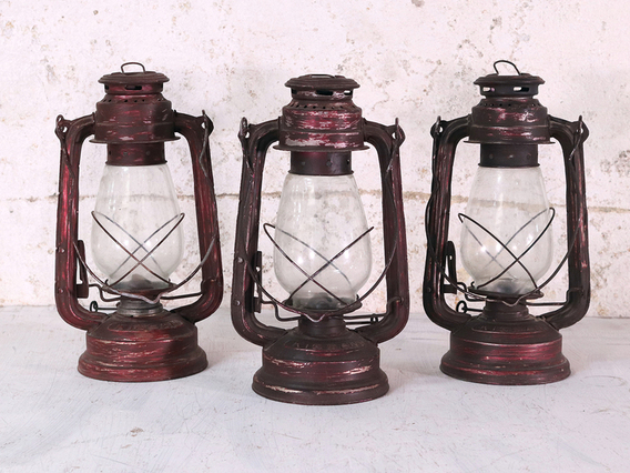 Vintage Lantern - Rustic Finish Large