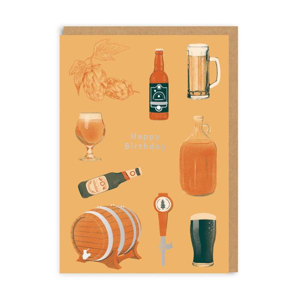 Happy Birthday Beer Greeting Card