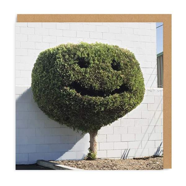 Happy Tree Square Greeting Card