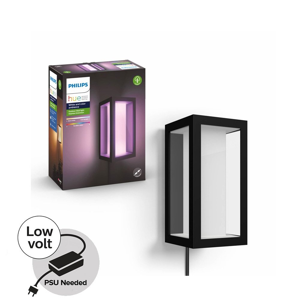 Philips Hue - Impress Wall Light - Hue Outdoor 24V - White & Color Ambiance