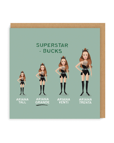 Ariana Grande Square Greeting Card