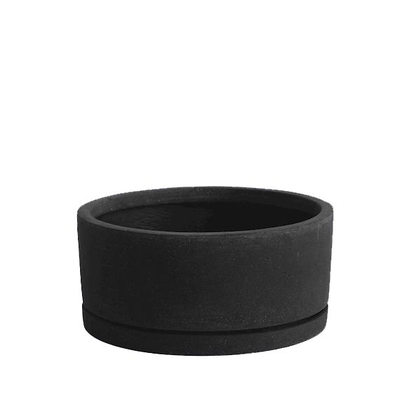 HAY - Plant Pot with saucer XL - Black