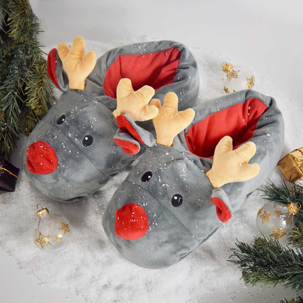 Rudolph Reindeer Slippers