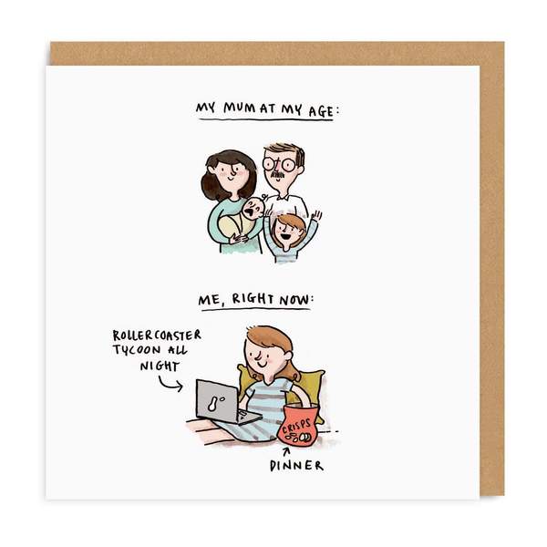At My Age Square Greeting Card