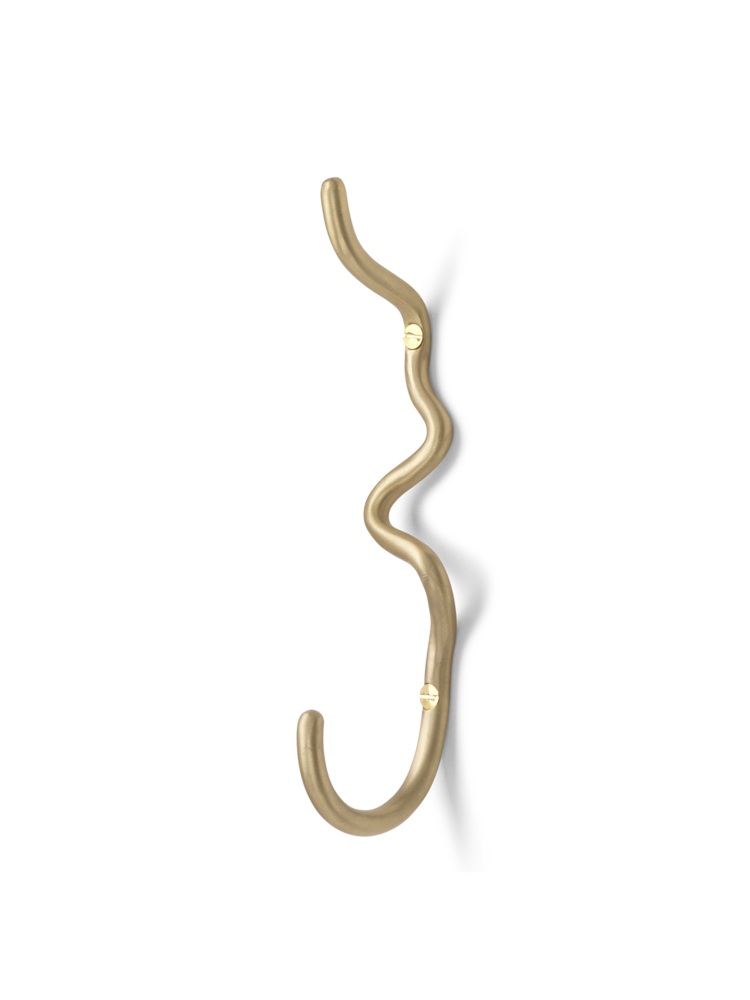 Ferm Living - Curvature Hook - Brass (1104263289)