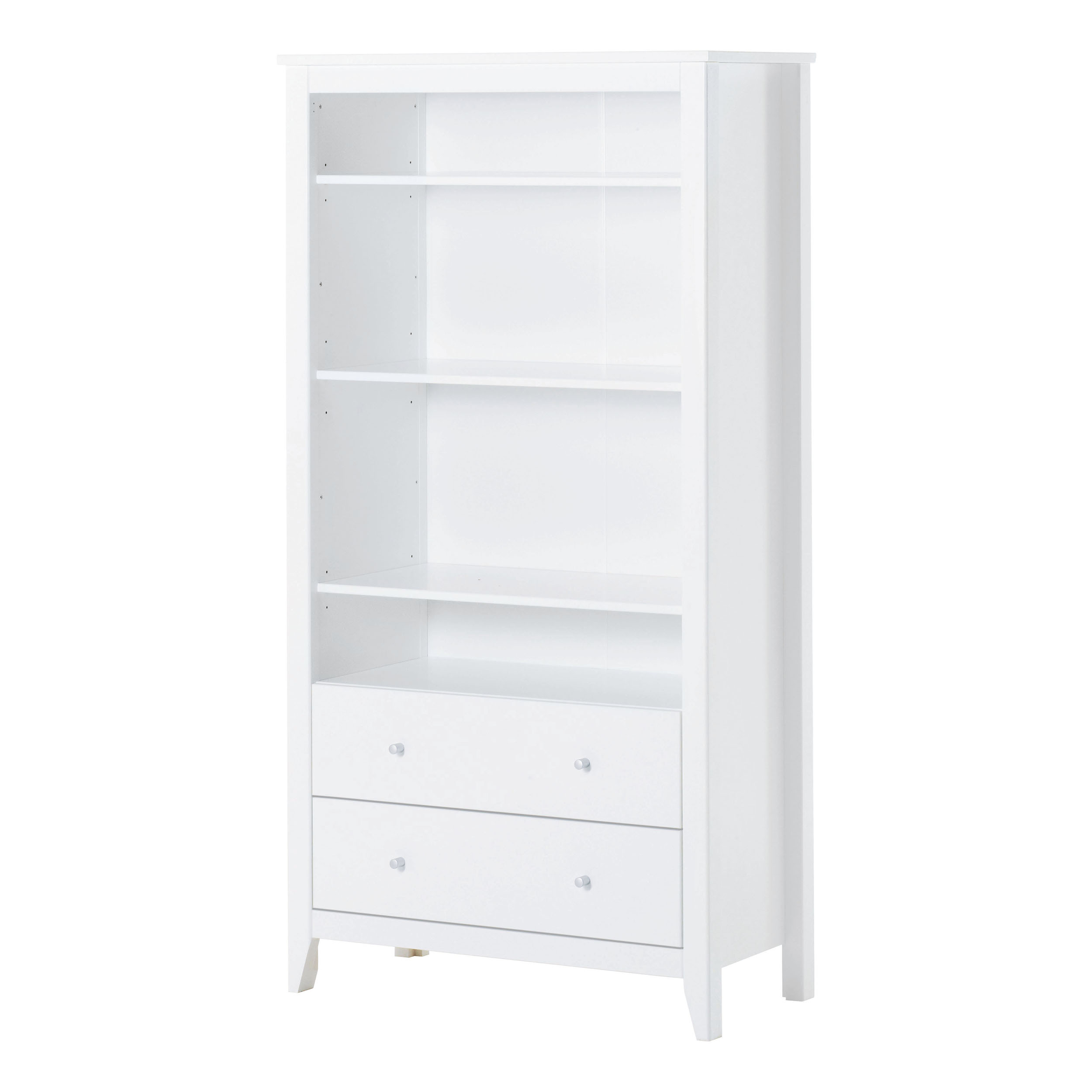 Hoppekids - HANS Wardrobe w. 3 Shelves & 2 Drawers - White
