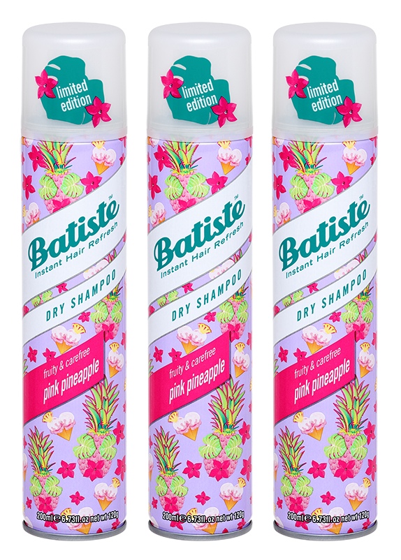 Batiste - 3 x Dry Shampoo Pink Pineapple 200 ml