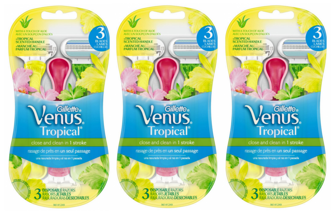 Gillette - 3 x Venus Tropical 3'S Disposable Razors
