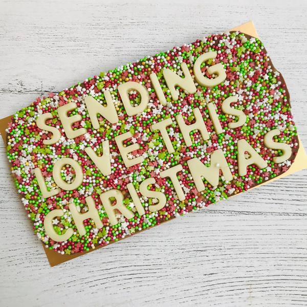 Sending Love This Christmas Chocolate Bar