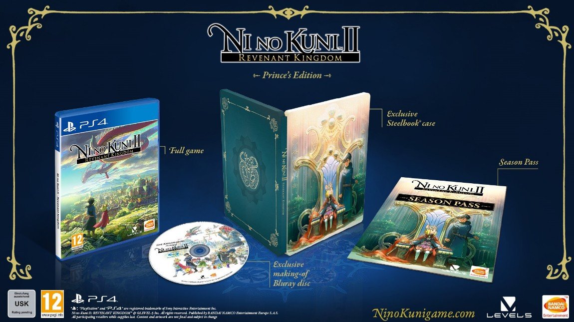 Ni No Kuni II (2): Revenant Kingdom (Steelbook + Season Pass + Kingsmaker Bluray)