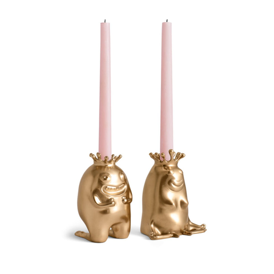 L'Objet | HAAS Brothers | Haas King & Queen Candlesticks (Set of 2)