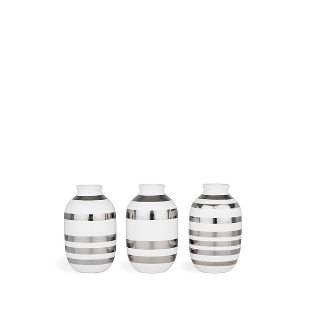 Kähler - Omaggio Miniature Vases - Silver (692410)