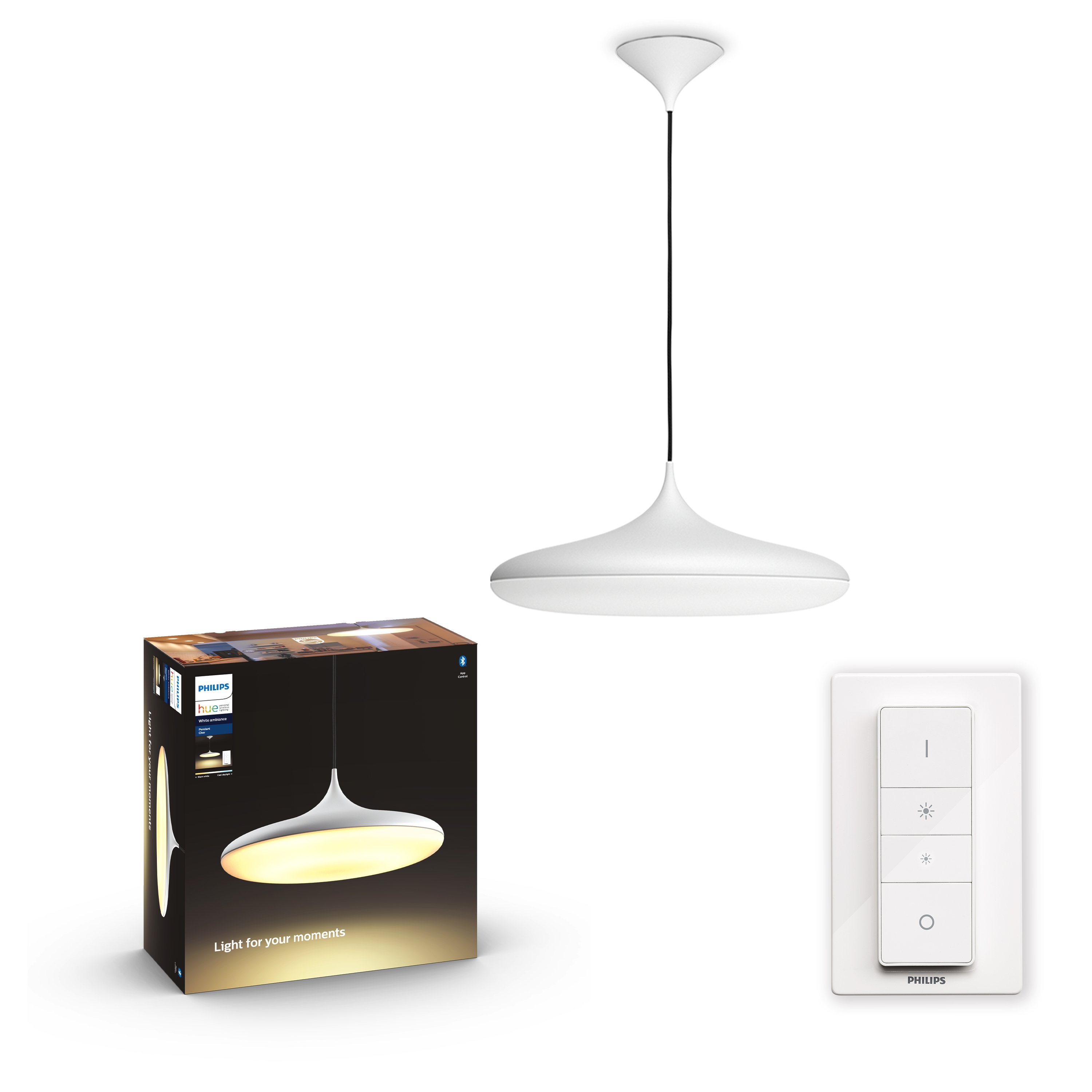 Philips Hue - Cher Hue Pendant White - White Ambiance Bluetooth