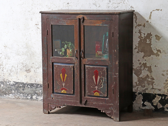Art Deco Freestanding Cabinet Brown