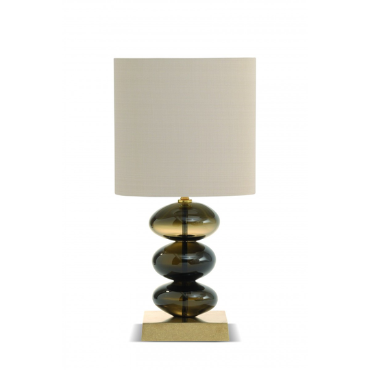 Porta Romana I Small Adam Lamp I Bronze With Antiqued Brass Base