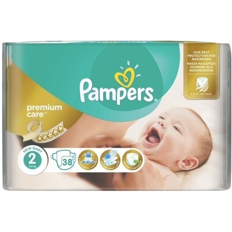 Pampers - Premium Care Nappies Size 2 38 Pcs