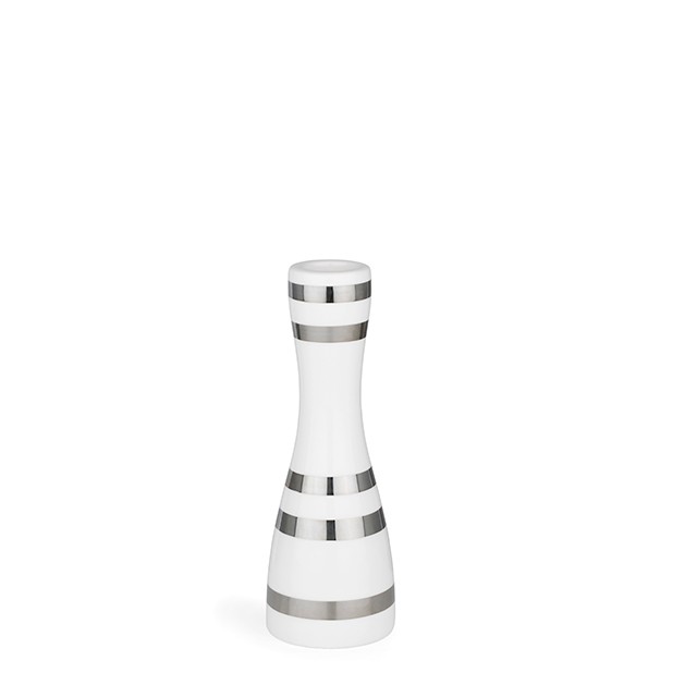 Kähler - Omaggio Candleholder Small - Silver (692402)