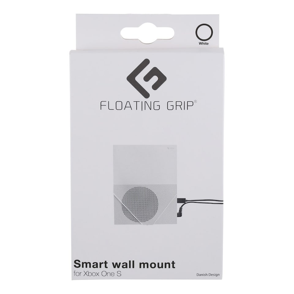 FLOATING GRIP® wall mount for Xbox One S, White
