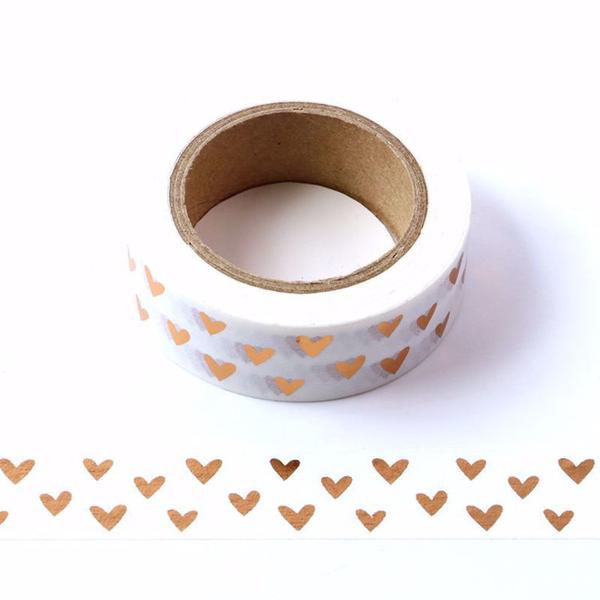 Copper Hearts Washi Tape