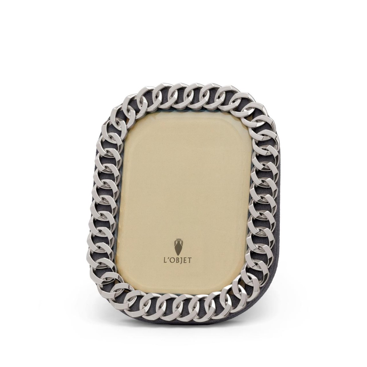 L'OBJET I CUBAN LINK PLATINUM PHOTO FRAME | 4 X 6