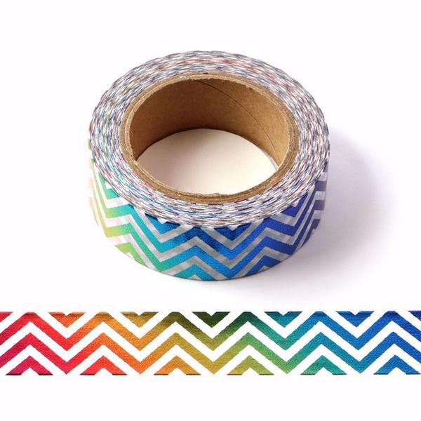 Rainbow Chevron Washi Tape