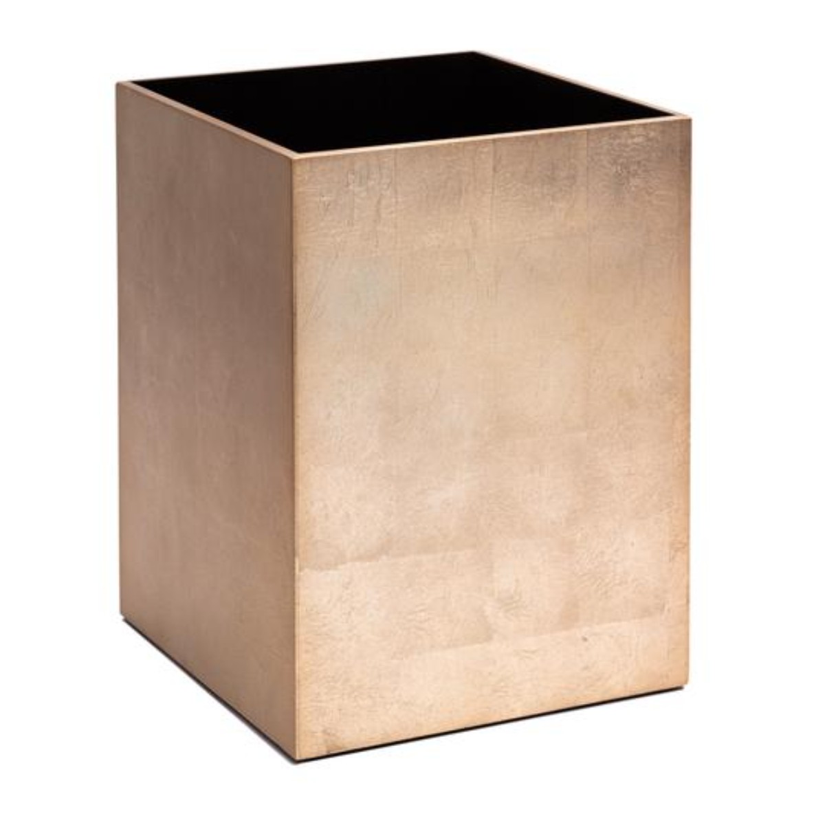Posh Trading I Chelsea Waste Paper Basket | Silver Leaf Champagne