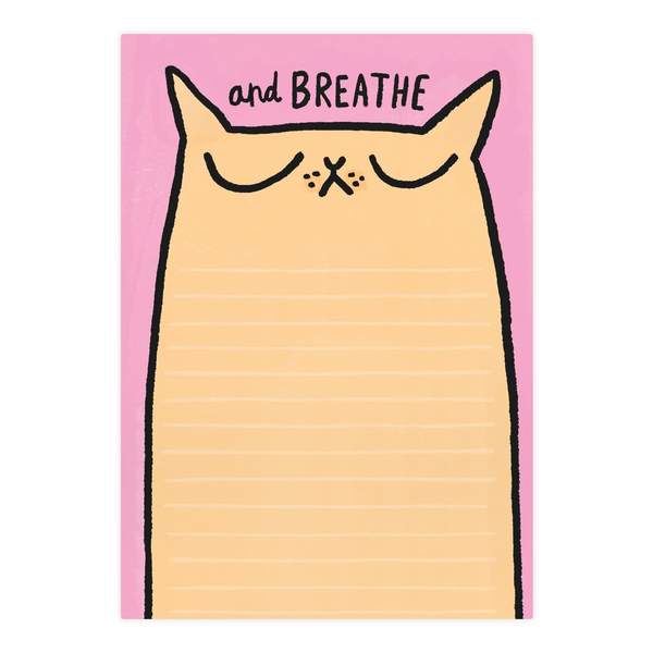 Breathe Cat A5 Notepad