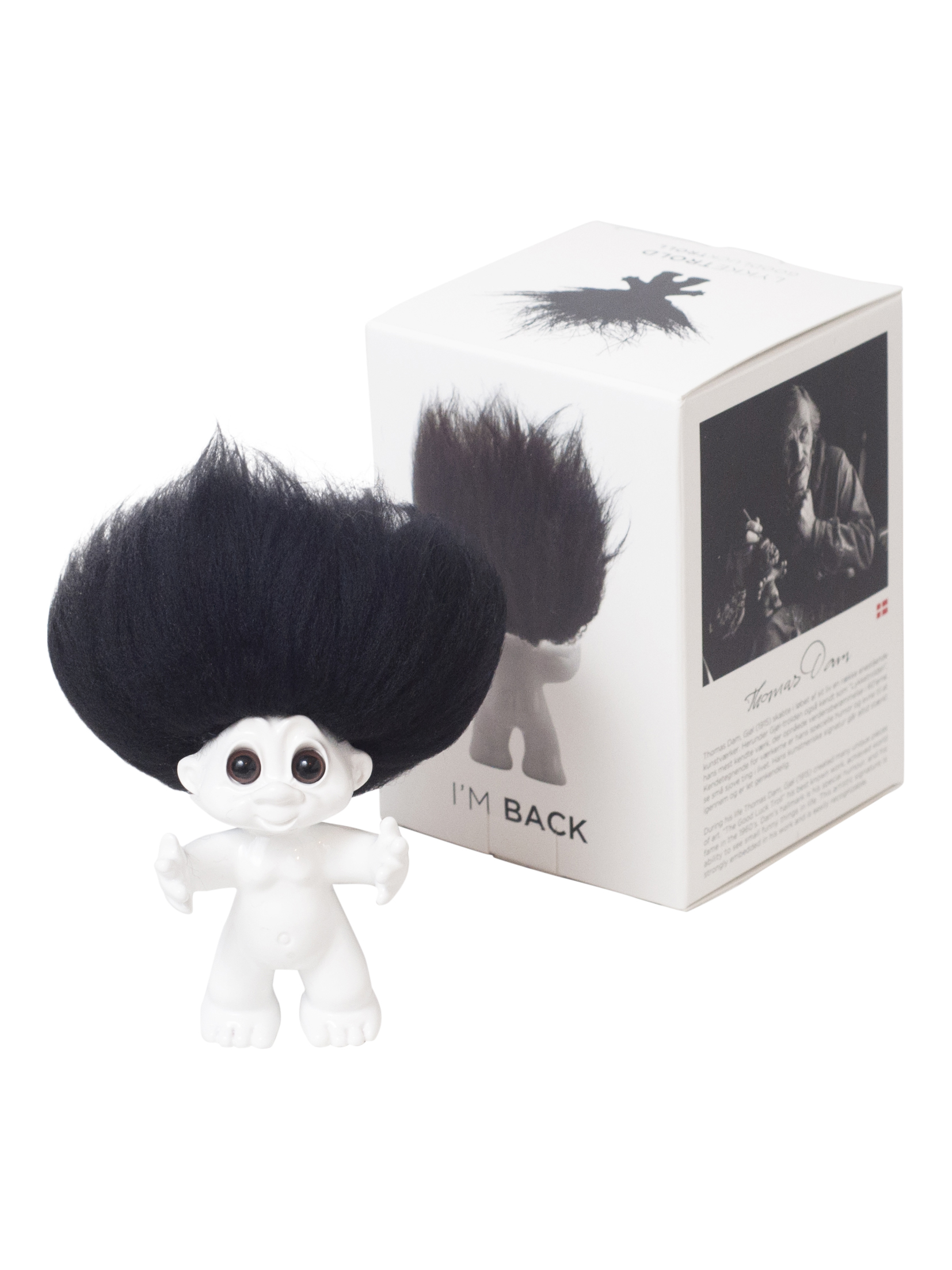 Good Luck Troll - Gjøl Trold 9 cm. - White (92864)