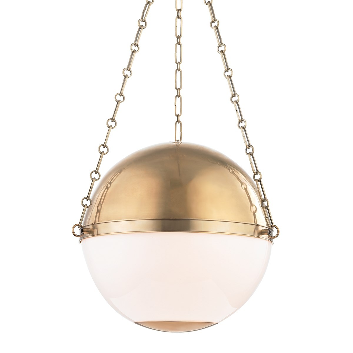 Hudson Valley I Sphere No 2 Pendant I Large I Aged Bronze