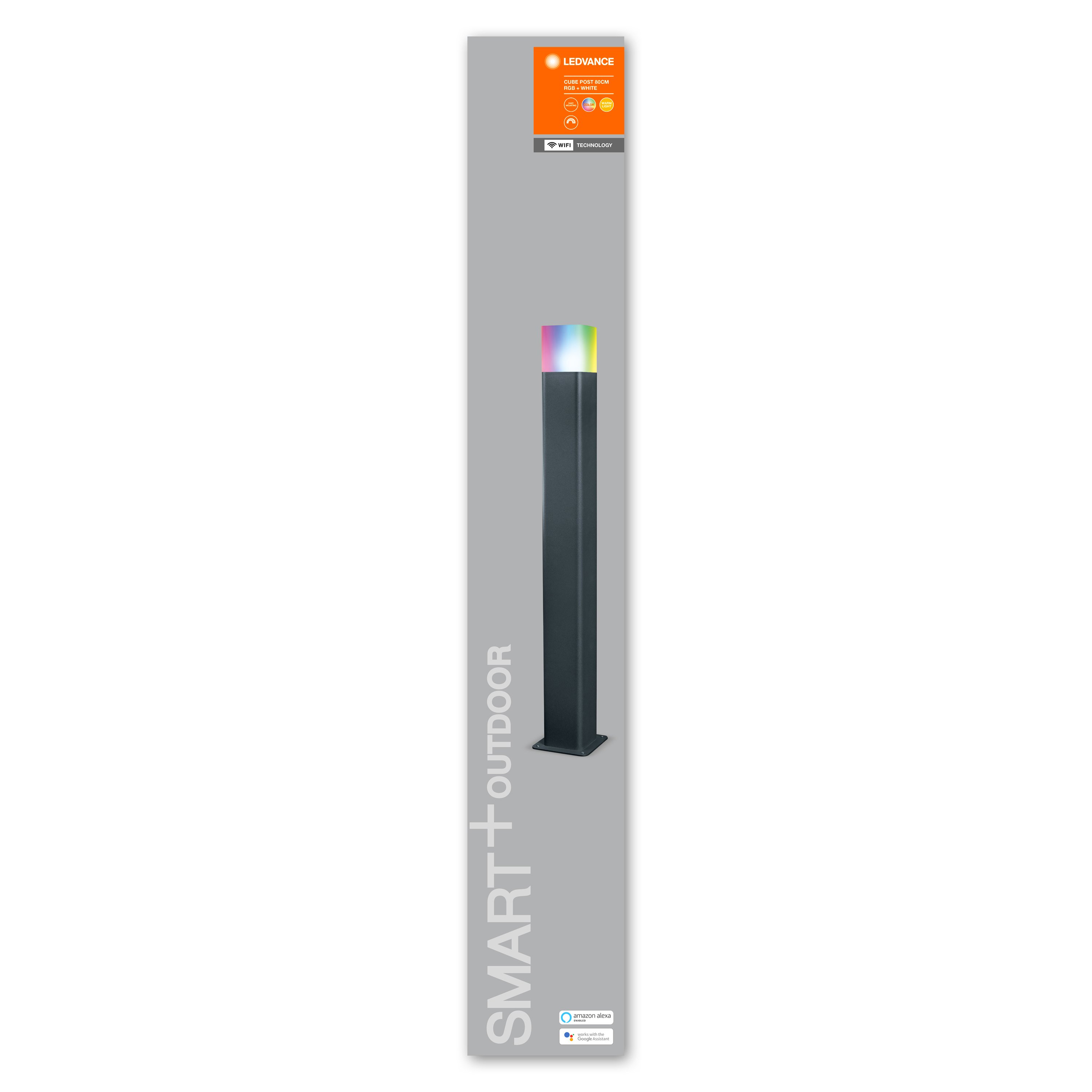 Ledvance - Smart+ Outdoor Cube RGBW - Post Light 80cm