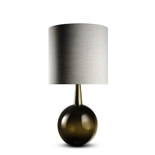 Porta Romana I Bishop Lamp Cedar With Brass Collar