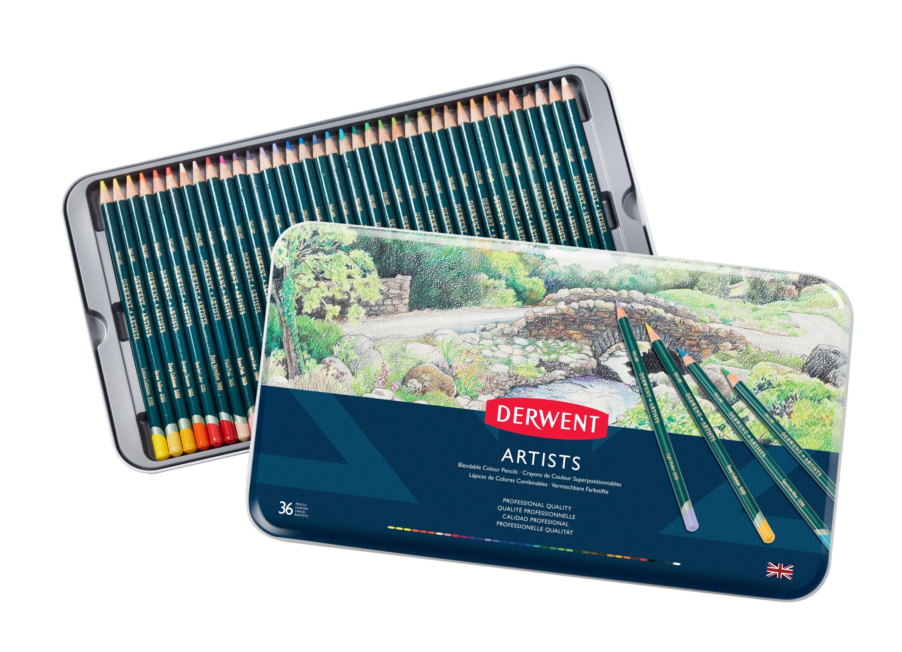 Derwent - Artists Pencils, 36 Tin