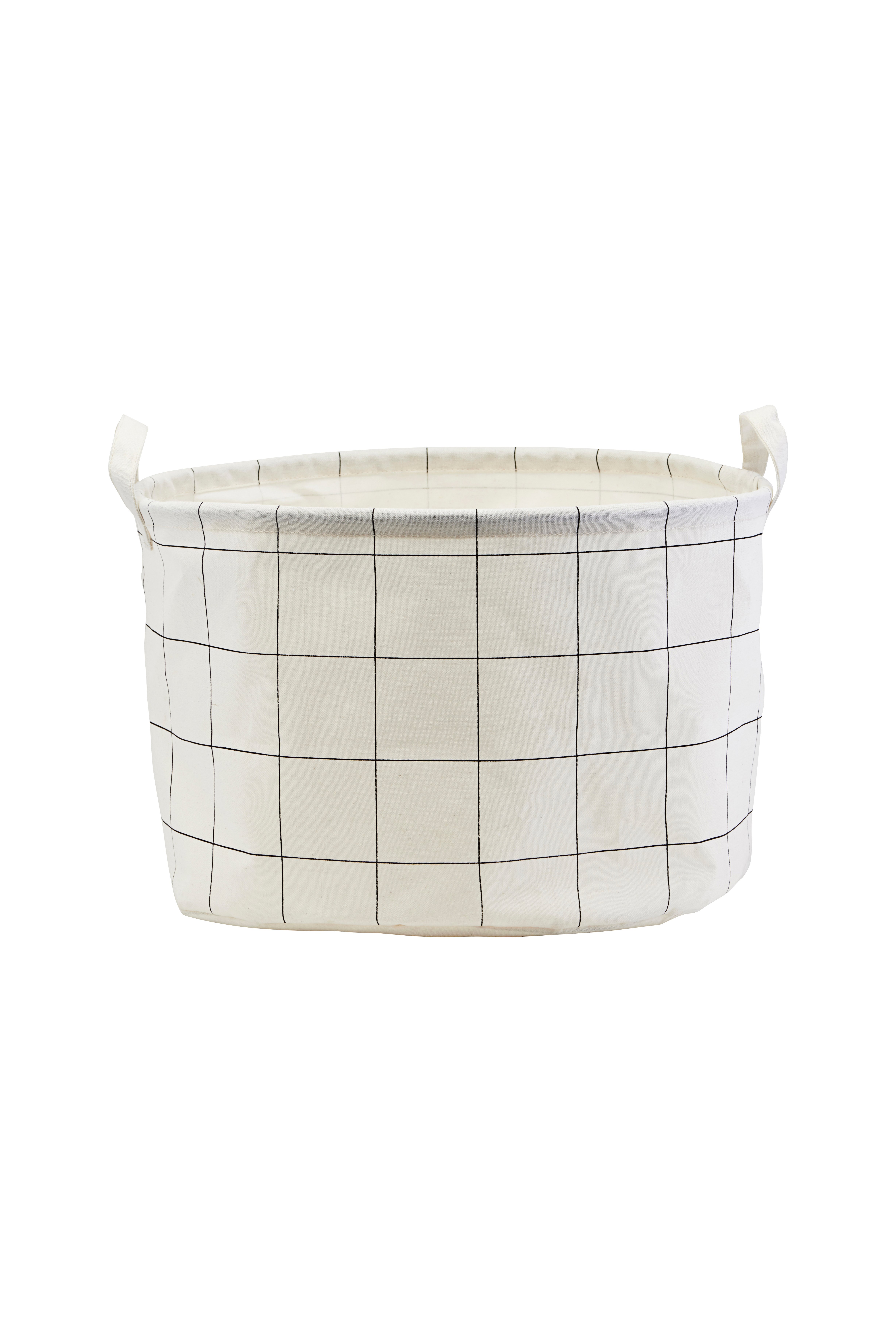 House Doctor - Storage Bag Squares Small - White (LS0440)
