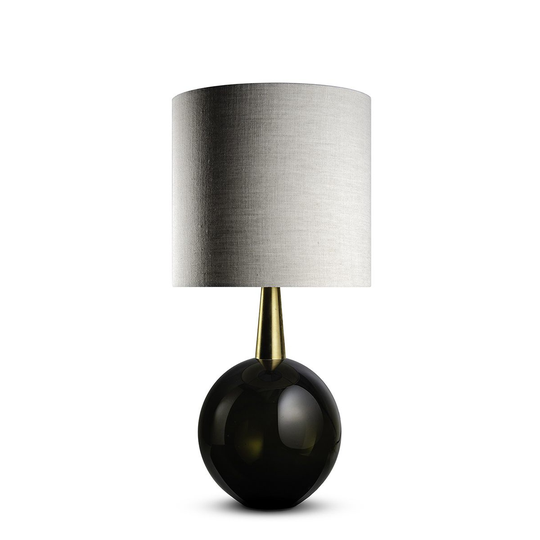 Porta Romana I Bishop Lamp Olive With Brass Collar