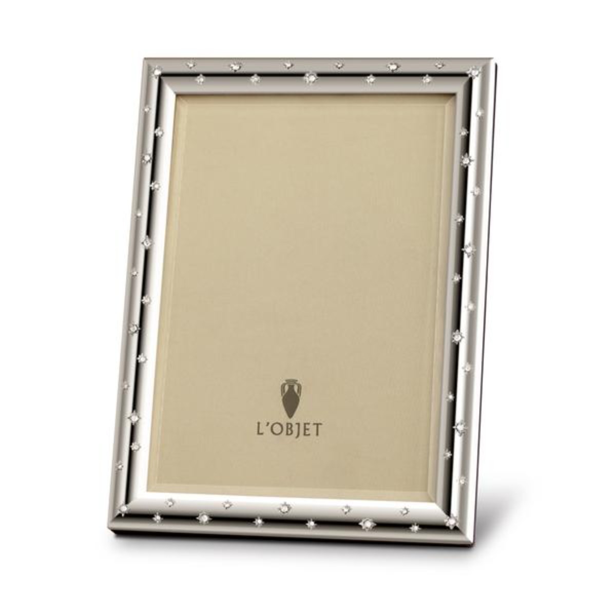 L'Objet I Stars Frame Large I Platinum and white Crystals