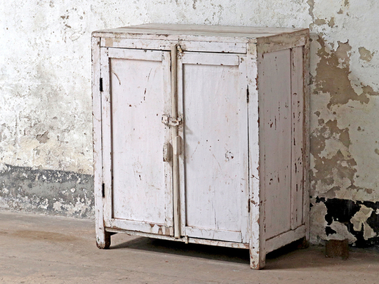 Vintage White Cabinet White