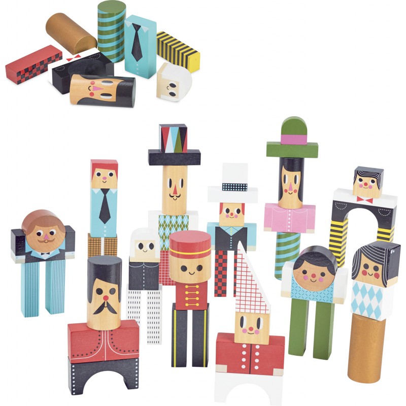 Vilac - Construction blocks with characters (7717)
