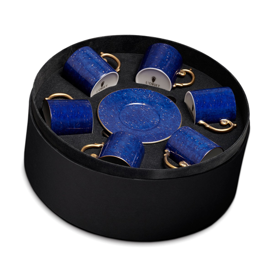 L'Objet I Lapis Espresso Cup and Saucer (Set of 6)