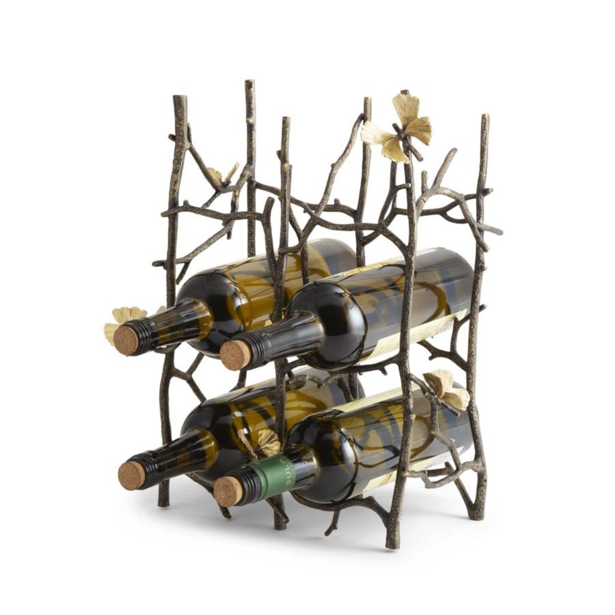 Michael Aram I Butterfly Ginkgo 6 Bottle Wine Rack