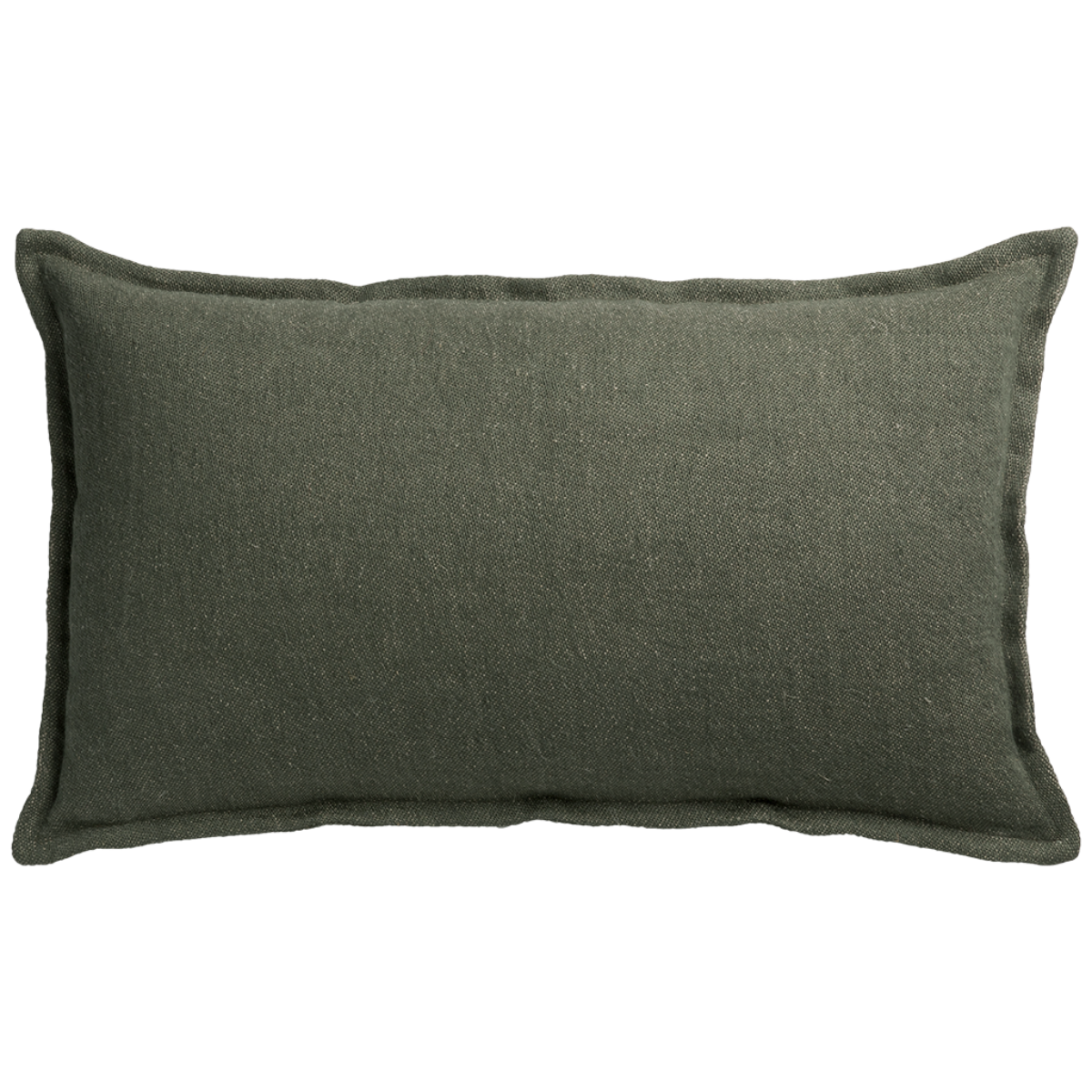 de Le Cuona | Classic Linen Cushion with Self Flange Pine
