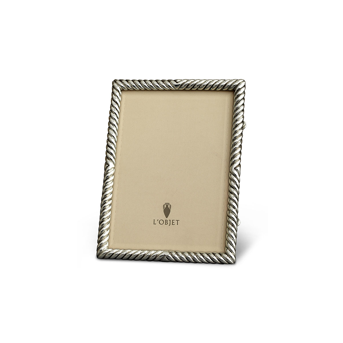 L'Objet I Deco Twist Frame Medium Platinum