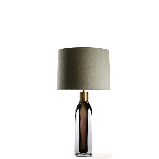 Porta Romana I Large Fitzgerald Table Lamp Carob With Antiqued Brass
