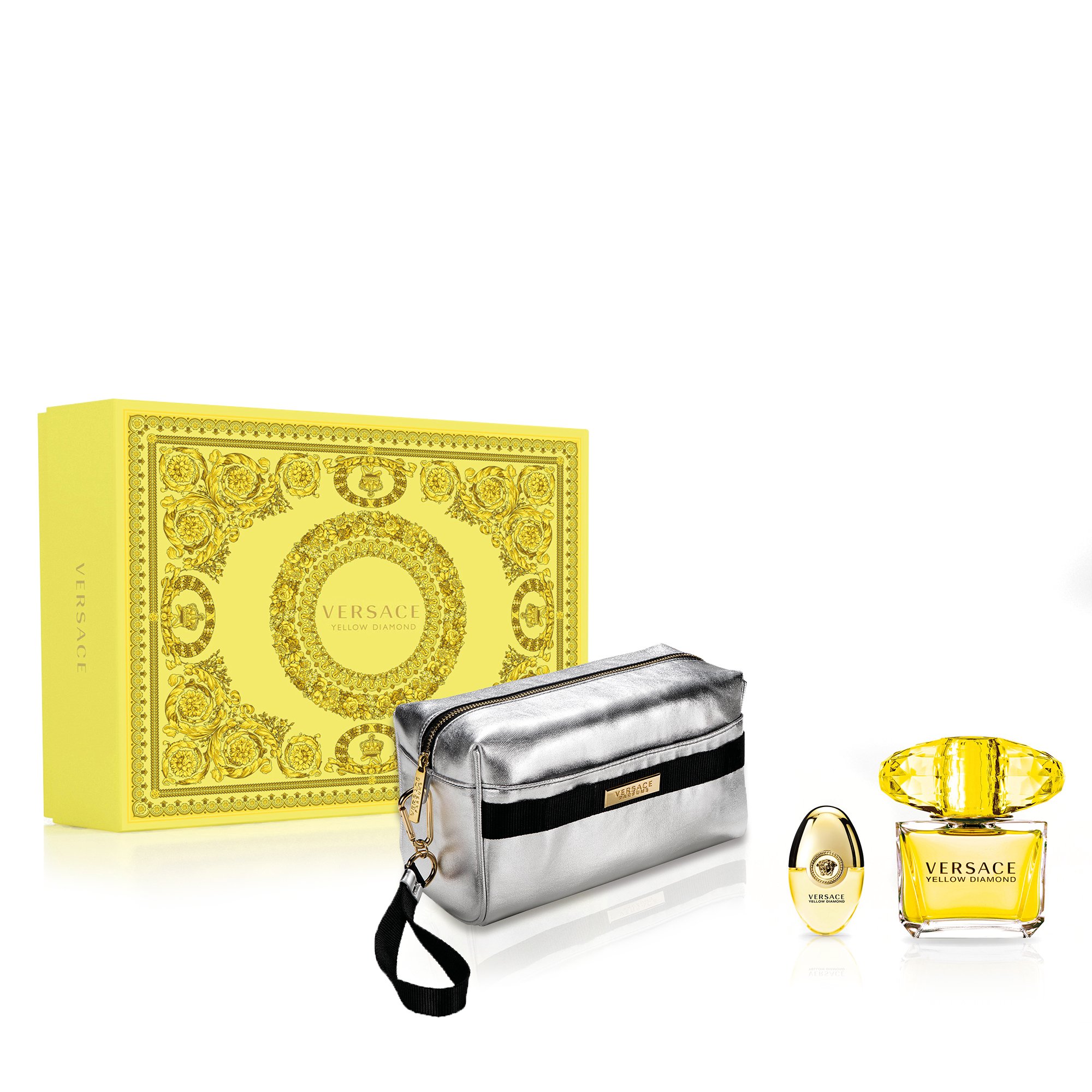 Versace - Yellow Diamond EDT 90 ml + EDT 10 ml + Pouch - Giftset