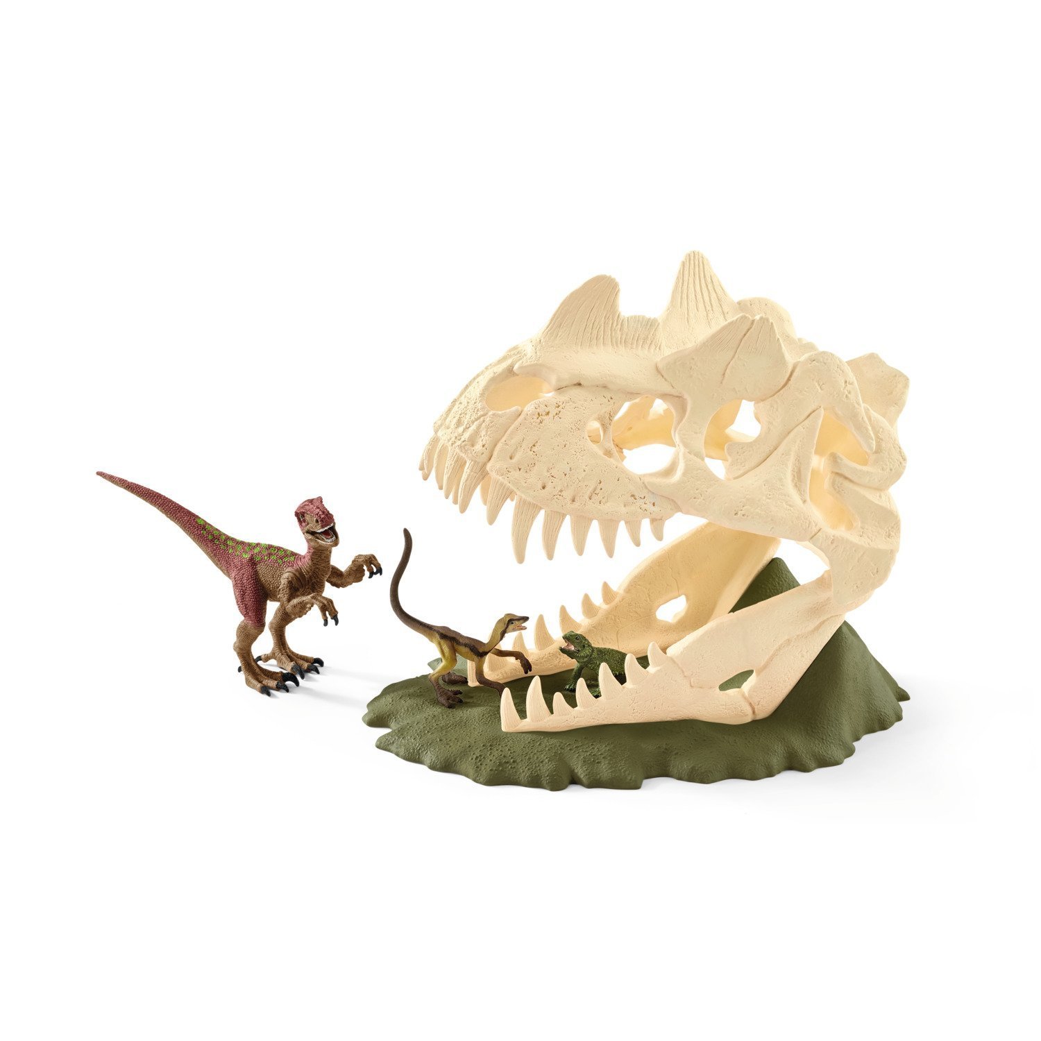 Schleich - Dinosaurs Skull Trap With Velociraptor (42348)