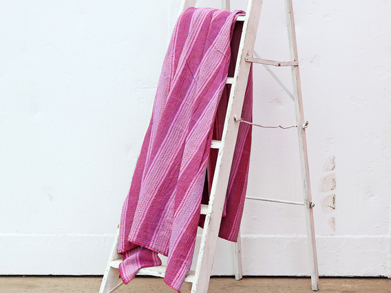 Purple Cotton Bed Cover -Super King