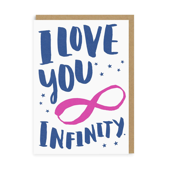 Love You Infinity Greeting Card